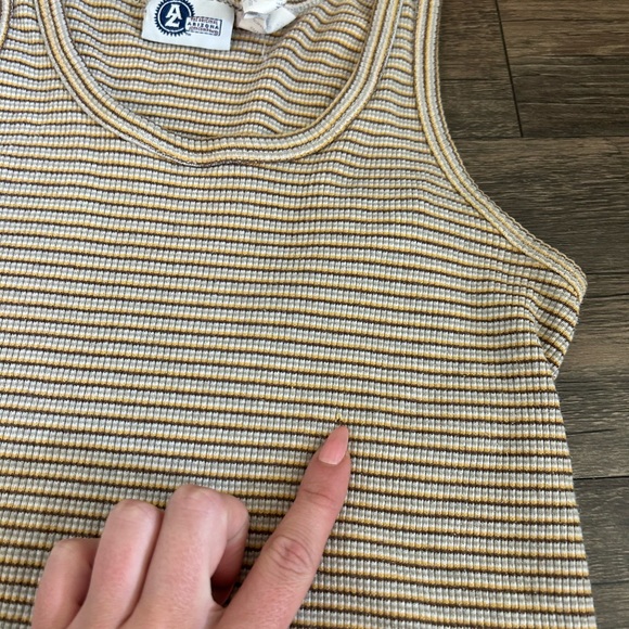 Vintage striped crop top tank - Picture 3 of 5